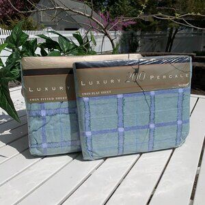Vtg Lady Pepperell Twin Flat and Fitted Sheets 2pc